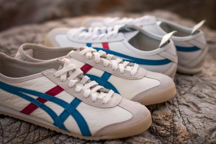 这双onitsuka tiger 鬼冢虎 mexico 66经典休闲鞋,鞋身采用牛皮材质