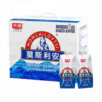 京东商城 囤年货:光明 莫斯利安常温酸奶酸牛奶(原味 350g*6盒23.