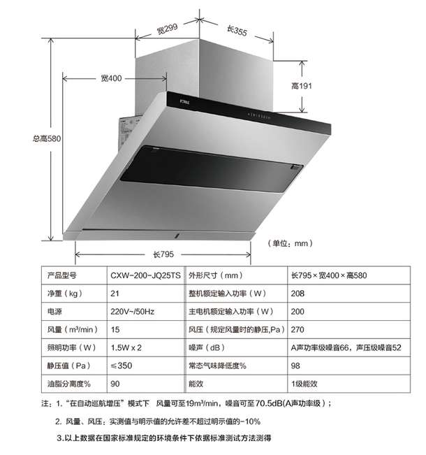 fotile 方太 风魔方 jq25ts 油烟机 fd212be 燃气灶,拥有加速直