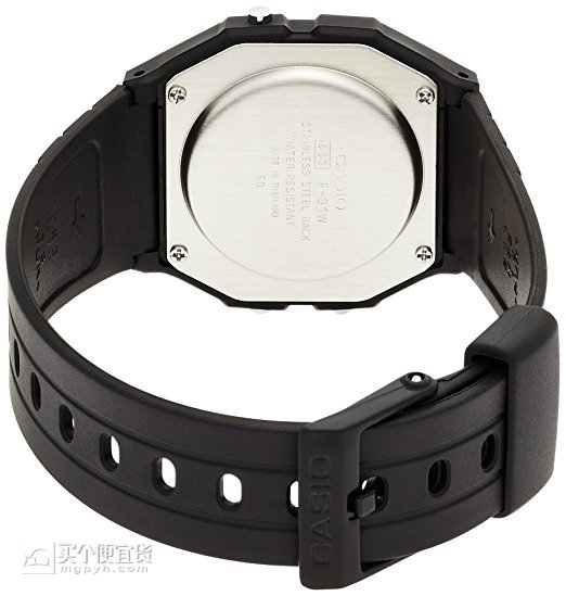 卡西欧(casio) f91w-1 男款数字腕表 $62