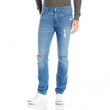 7 For All Mankind Slim Straight 男士修身直筒破洞牛仔裤 海淘 2.5折 USD$50(¥333.50)