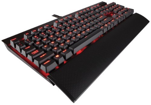Corsair 海盗船游戏系列Gaming K70 三色调节疾火型机械键盘,背光三色LED灯,Cherry 樱桃MX Speed三色高速银轴 Red LED Cherry MX Speed, RAPIDFIRE 670.85元